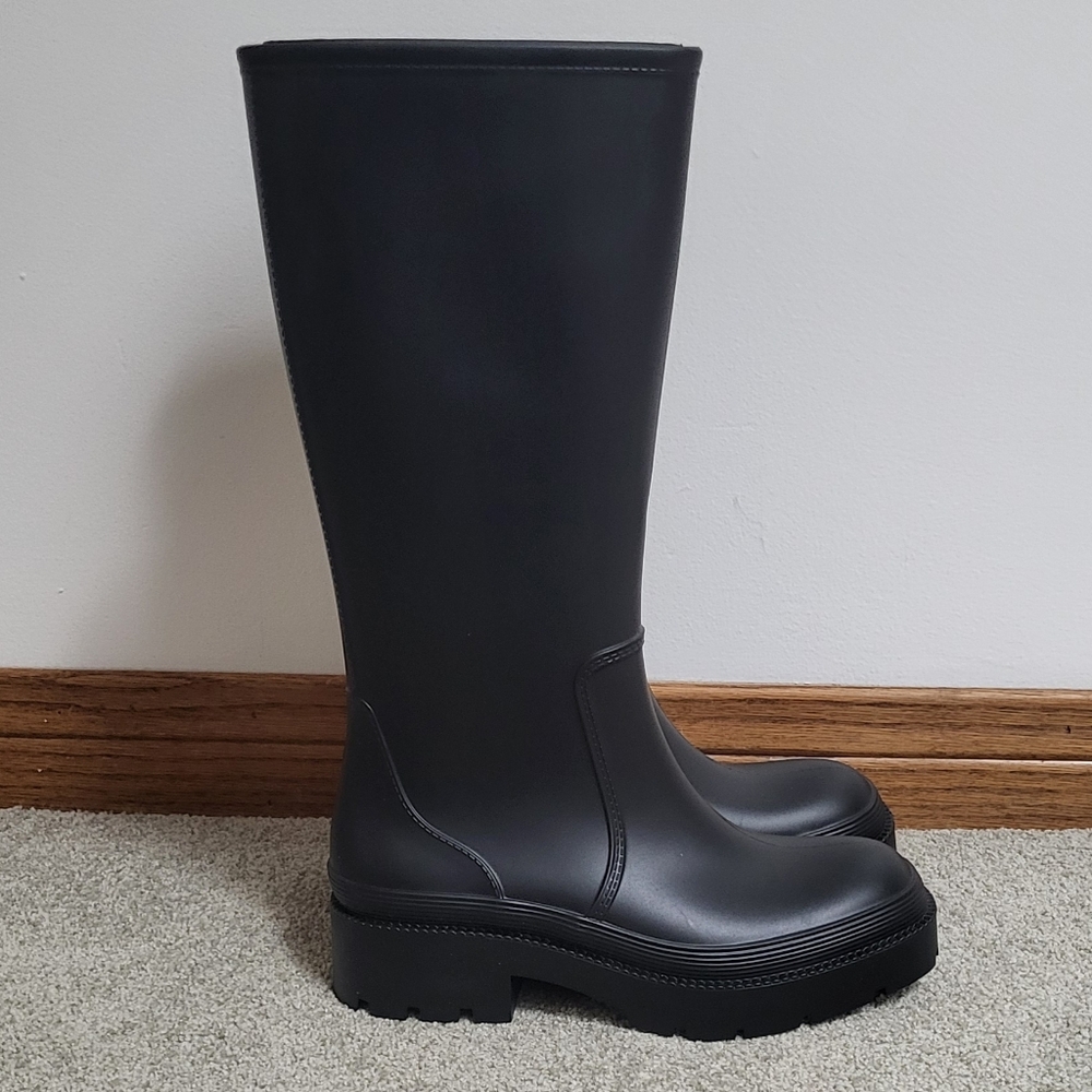 BAMBOO Black Winter Rain Boots